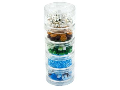 Tall Cylinder Bead Storage Set