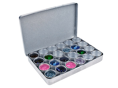 Storage Set, 24 Aluminium          Containers In An Aluminium Box