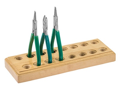 Support de rangement en bois pour pinces - Wood Plier Stand - Perles & Co