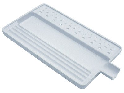 Stone Sorting Tray White 152mm6  Plastic