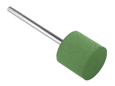 Eveflex Rubber Large Cylinder Burr, 820, Green - Extra Fine, 13.5 X     14mm