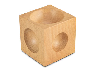 Wooden Dapping Block And 7 Shaping Punches - Standard Image - 4