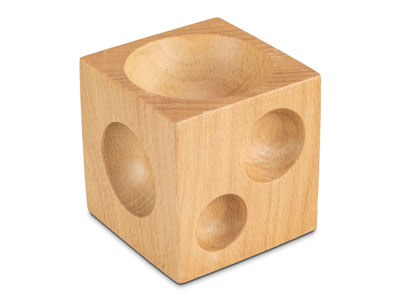 Wooden Dapping Block And 7 Shaping Punches - Standard Image - 5