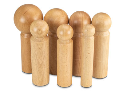 Wooden Dapping Block And 7 Shaping Punches - Standard Image - 6