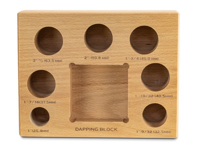 Wooden Dapping Block And 7 Shaping Punches - Standard Image - 7