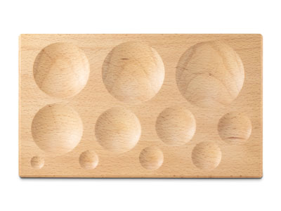 Wooden Dapping Block With 11       Cavities - Standard Image - 2