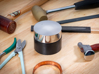 Bench Block Anvil Low Dome With    Rubber Base - Standard Image - 2