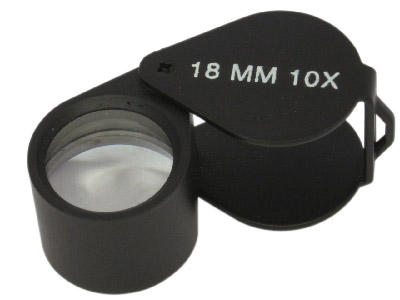 Loupe Black In Case X10            Magnification