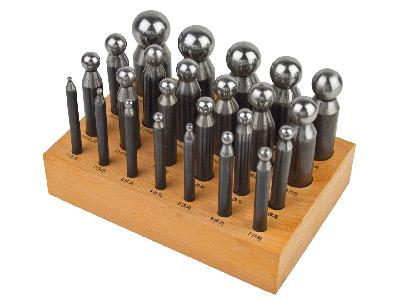 Set Of 24 Steel Doming Punches,    Value Range