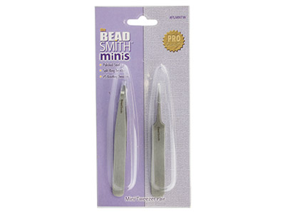 Beadsmith 2 Piece Mini Beading     Tweezer Set - Standard Image - 2