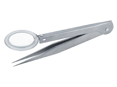 Tweezer With 3x Magnifier - Standard Image - 1