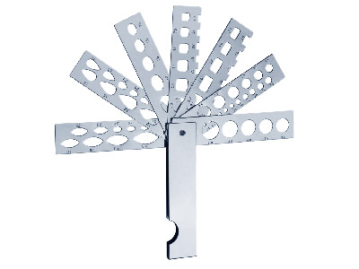 Diamond Fan Gauge With 7 Arms - Standard Image - 1