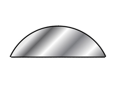 Wide Half Round File, 150mm/6'',   Cut 4 - Fine Grade - Standard Image - 2