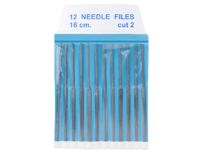 Needle File, Set Of 12, 160mm, Cut 2 - Medium Grade - Standard Image - 2