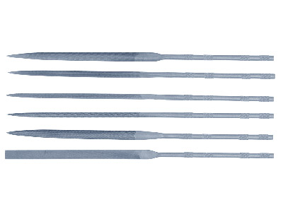 Set Of 6 Needle Files, 16cm All Cut 2 - Standard Image - 1