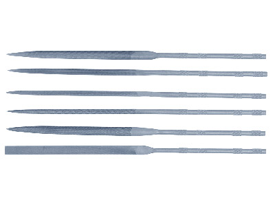 Set Of 6 Needle Files 16cm All Cut 2