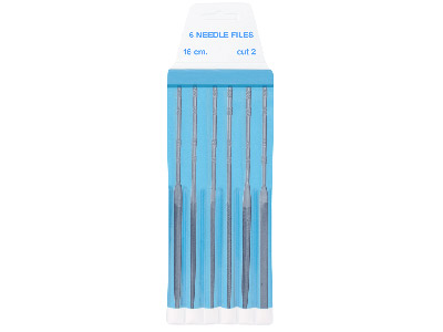 Set Of 6 Needle Files, 16cm All Cut 2 - Standard Image - 2