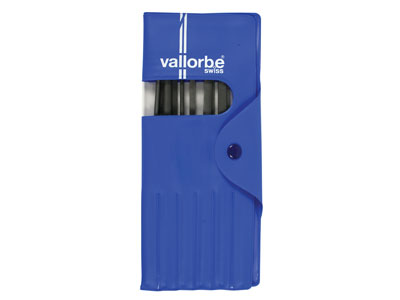 Vallorbe Needle File, Set Of 12,   160mm/6'', Cut 2 - Medium Grade - Standard Image - 3