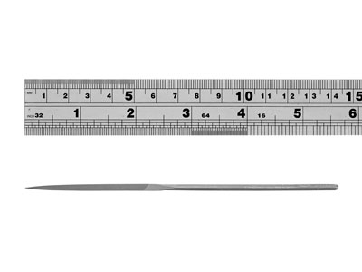 Vallorbe Escapement File, Three    Square, 55mm/2.2'', Cut 6 - Fine   Grade - Standard Image - 5