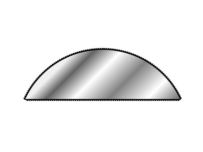 Vallorbe Escapement File, Half     Round, Cut 4 - Fine Grade - Standard Image - 4