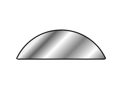 Vallorbe Escapement File, Half     Round, 55mm/2.2'', Cut 6 - Fine    Grade - Standard Image - 4