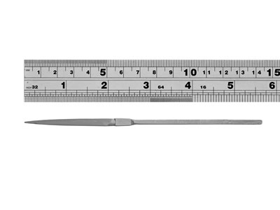 Vallorbe Escapement File, Half     Round, 55mm/2.2'', Cut 6 - Fine    Grade - Standard Image - 6