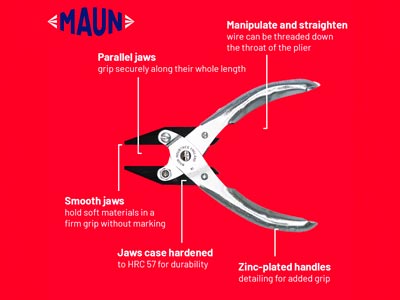 Maun Flat Nose Pliers 140mm/5.5