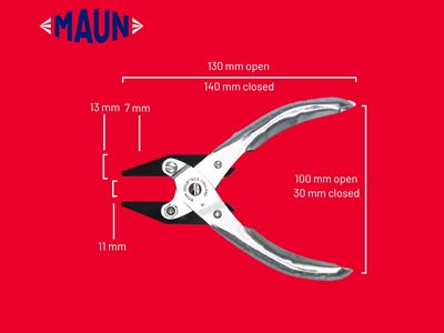 Maun Flat Nose Pliers 140mm/5.5