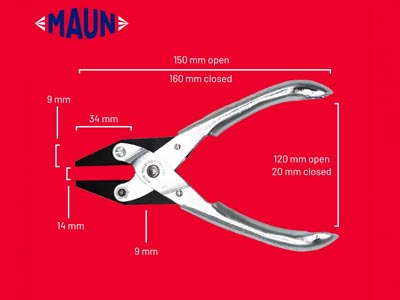 Maun Flat Nose Pliers 160mm/6.5