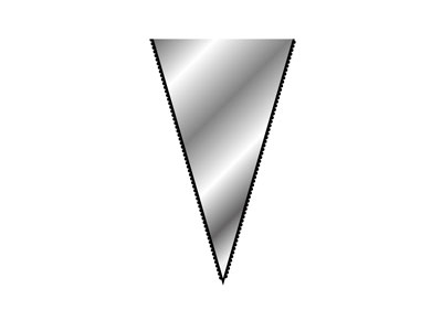 Vallorbe Needle File, Knife Edge,  200mm/8'', Cut 2 - Medium Grade - Standard Image - 5