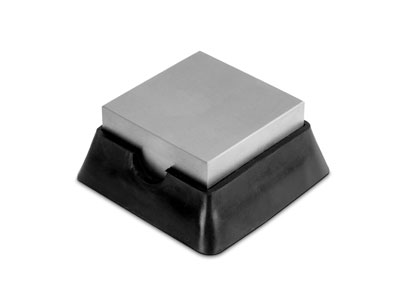 Steel Bench Block With Rubber, 63mm X 63mm - Standard Image - 1