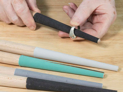 Tapered Round Emery Stick Set, No. 2, 1, 2/0, 3/0, 4/0, 6/0 - Standard Image - 2