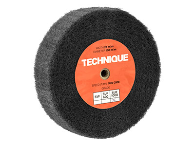 Technique™ Satin Finish      Wheel, Silicon Carbide, Very Fine, 100mm X 25mm - Standard Image - 1