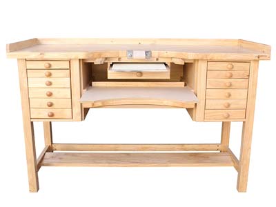 Durston Jewellers Goldsmiths        Hardwood Workbench, Superior Double - Standard Image - 4