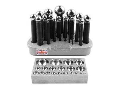 Durston 21 Piece Doming Set         Including Flat Block And Carry Case - Standard Image - 2