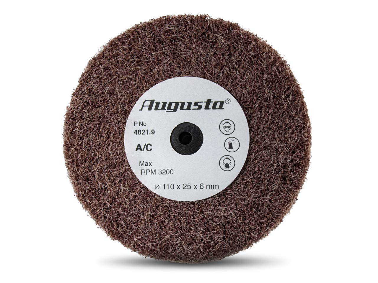 Satin Finish Buffing Wheel, Coarse,110mm X 25mm