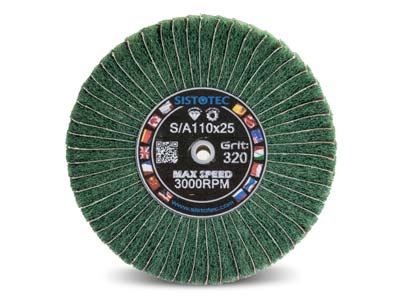 Emery Flap Wheel 320 Grit, 110mm - Standard Image - 2