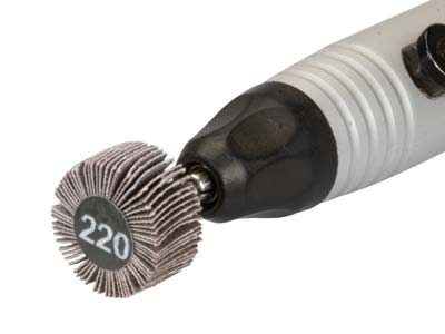 Technique™ Emery Flap Wheel, Square Edge, 220 Grit - Standard Image - 3