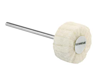 Techniquetrade Soft Felt Flap    Wheel, Mounted, 20mm X 10mm X      2.35mm Shank