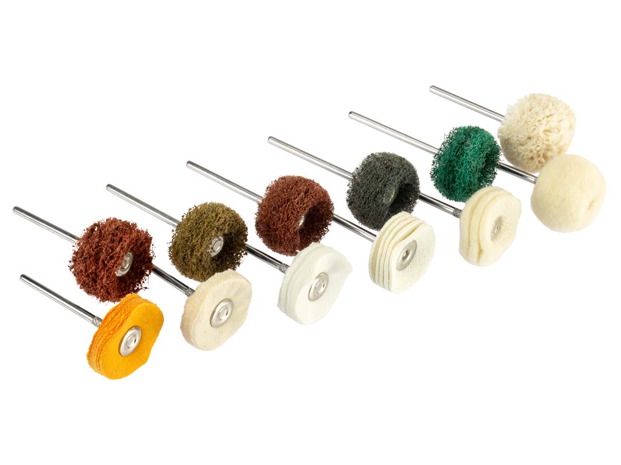 Technique™ Polishing Assorted Pendant Wheels, Set Of 12