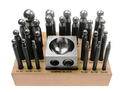 8pc NYLON Doming Punch Punches Set Made of Nylon Dapping 6mm 