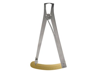 Large Dixieme Gauge Steel With     Brass, 15mm - Standard Image - 1
