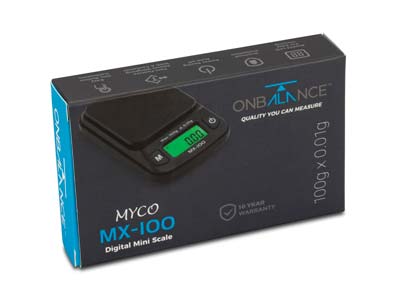 On Balance Myco MX-100 Digital Mini Scale, 100g X 0.01g - Standard Image - 5