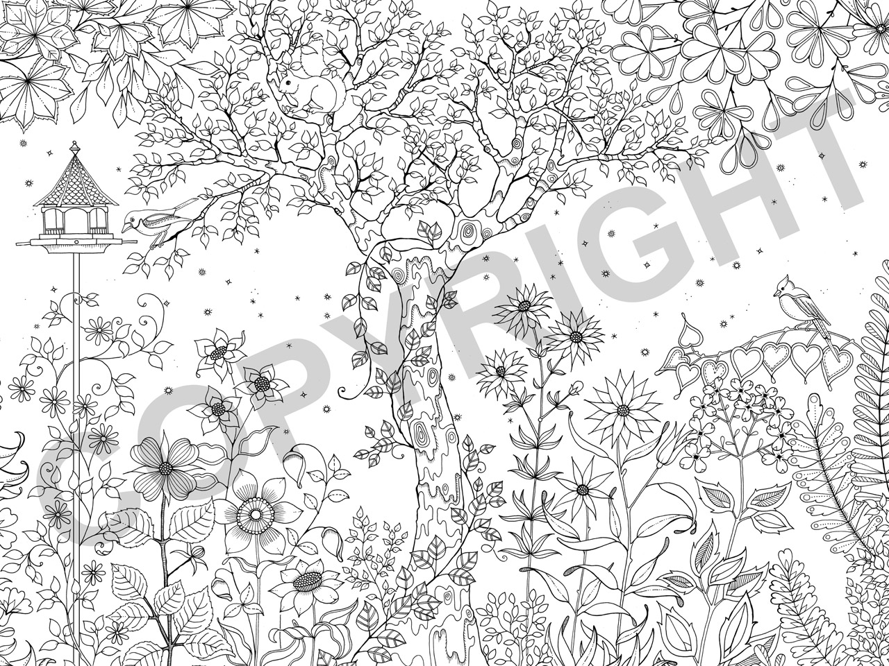 Secret Garden An Inky Treasure Hunt And Colouring Book By Johanna Basford Click To See Larger View