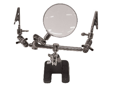 3rd Hand On Base And Magnifier     Soldering Station Helping Hands - Standard Image - 1
