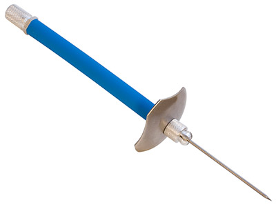 Steel Soldering Probe With Heat    Shield And Tungsten Tip - Standard Image - 1