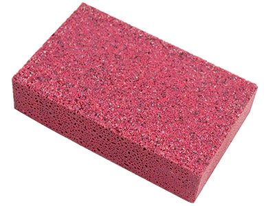 Abrasive Rubber Block Extra Coarse, Wine, 36 Grit, Garryflex - Standard Image - 2