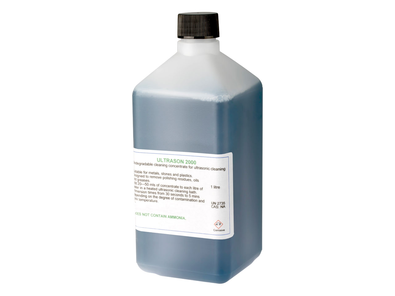 Ultrasonic 2000 Cleaning Fluid     1 Litre Biodegradable For          Ultrasonic, Un2735 - Standard Image - 2