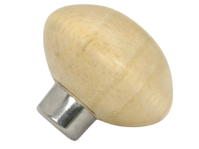 Wooden Handle, Shape C, Mushroom - Standard Image - 1