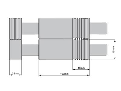 Durston Combination C100 Mini      Rolling Mill 100mm With Extension  Rollers - Standard Image - 3